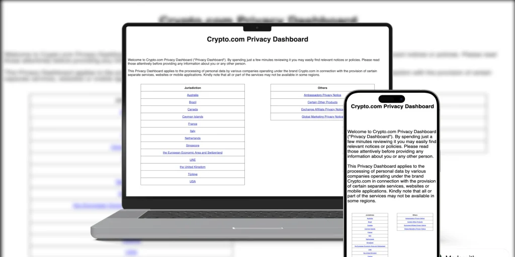 Crypto.com DeFi Privacy and Anonymity